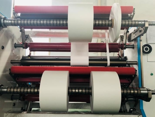 Çok Fonksiyonlu Folyo Kağıt Rulo Dilme Sarma Makinesi 300m / dak
