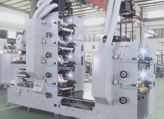 Flekso UV Etiket Baskı Makinesi Otomatik 60m / Min 6 Renk