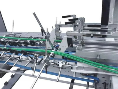 Ambalaj için Ecoographix Yüksek Hızlı Otomatik Karton Klasör Yapıştırma Makinesi