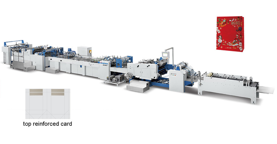 Takviyeli Kart ile 300gsm Kare Tabanlı Kağıt Torba Yapma Makinesi
