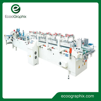 Ambalaj için Ecoographix Otomatik Karton Katlama Yapıştırma Makinesi