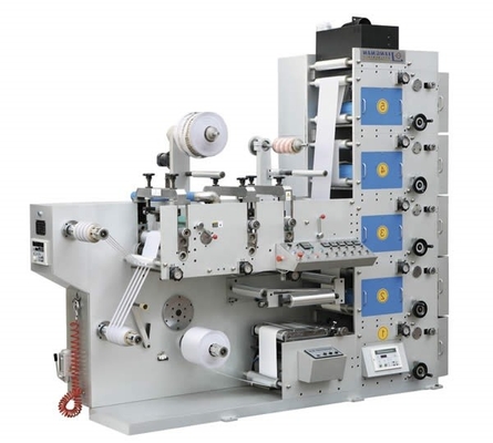 ZBS 320 Fleksografik Etiket Baskı Makinesi 310mm UV Fleks Etiket Yazıcısı