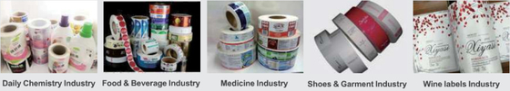 Roll to Roll Feeding CMYK Dijital Mürekkep Atışlı Etiket Baskı Makinesi