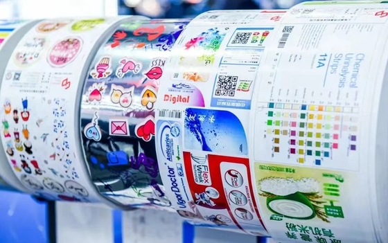 Tam Renkli Ruloya Rulo Dijital Etiket Mürekkep Jeti Yazıcısı
