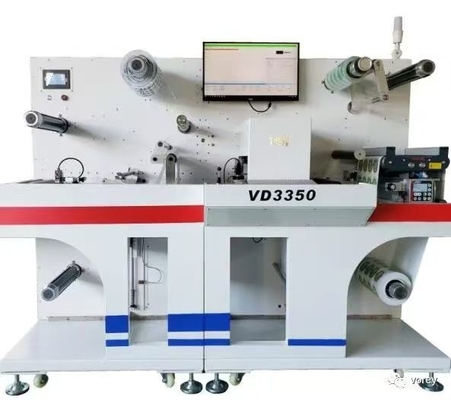Laminasyon seçeneği 27 M/min Hızlılığı ile Rulo-Rulo Dijital Etiket Kesme Makinesi