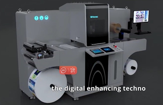 Ecoospark UV Piezo Mürekkep Atışı Etiket Rulo Süsleme Makinesi Geliştirilmiş Etkiler için Mükemmel Çözüm