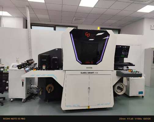 216mm Dijital Etiket UV Baskı Makinesi, 1200*600 dpi Çözünürlük ve 10m/dak - 75m/dak Baskı Hızı