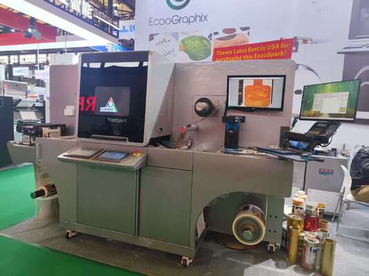 450mm Dijital Etiket Basın Varniş Baskı Soğuk damgalama makinesi