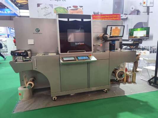 Dijital Etiket Baskı Sonrası Süsleme Makinesi EcooSpark
