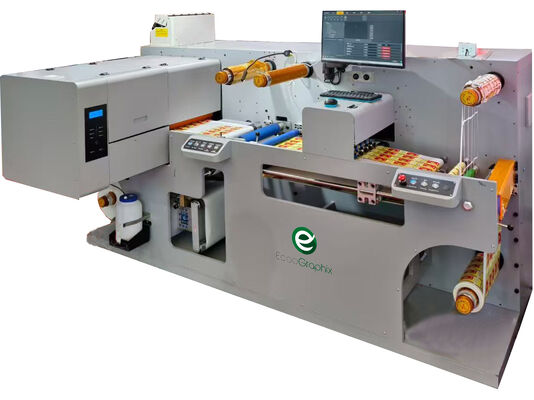 Kesme ve laminasyon fonksiyonu ile Dijital Etiket Baskı Makinesi