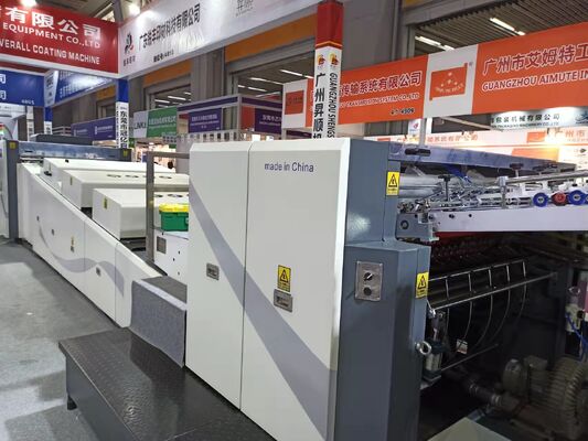 Yüksek Hızlı UV Laklama Makinesi, saatte 9500 levha, 730x1060mm Maksimum Levha Boyutu ve Kağıt İşleme için Teflon Taşıyıcı Kemeri