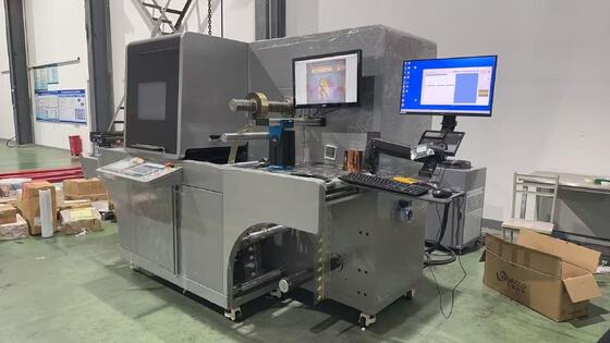 İsteğe Bağlı Mürekkep Püskürtmeli Rulodan Ruloya Etiket Dijital Süsleme Makinesi Ecoospark