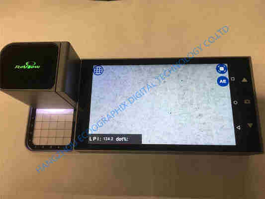 720p HD LCD Dokunabilen Ekranlı CTP Baskı Plaka Densitometresi Android OS ve Gerçek Zamanlı HD Mikro Görüntü Nokta Analizi