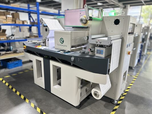 330mm Dijital Rulo Etiket Motorlu Bıçak Kalıp Kesme Makinesi