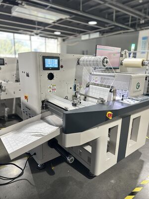 330mm Dijital Rulo Etiket Motorlu Bıçak Kalıp Kesme Makinesi