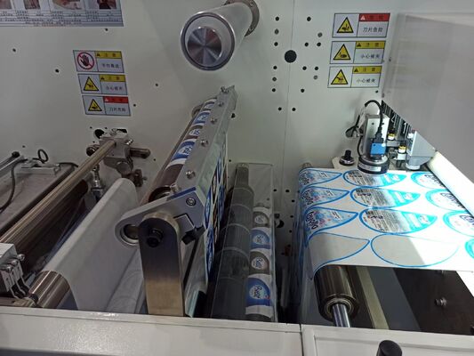 330mm Dijital Rulo Etiket Motorlu Bıçak Kalıp Kesme Makinesi