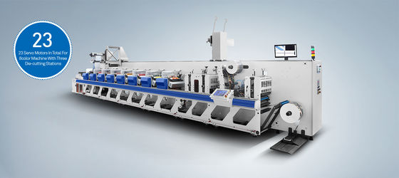 180m/dak Servo Kontrollü Modüler Flekso Baskı Makinesi