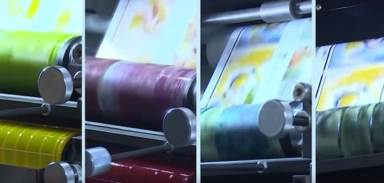 Fleksografik Yapışkanlı Etiket Baskı Makinesi 360 Derece Plaka Ayarı