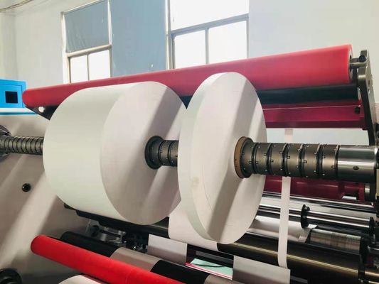Yapışkan Etiket Termal Kağıt Dilme Sarıcı 300m/dak