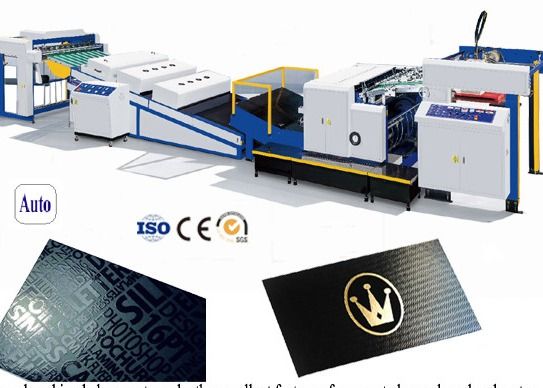Su Üzerine UV Lak Toplam ve ta Kaplama Makinesi Karton için