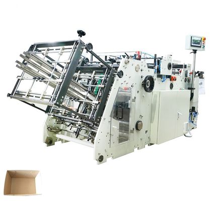 Ecoo 8w Kağıt Kutusu Yapma Makinesi Hızlı Yiyecek Karton Ayarlama Makinesi