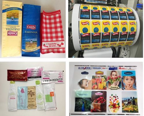 6 Renk Flekso Kağıt Bardak Etiket Etiket Yazıcı Makinesi 60m/Dk