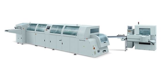1600 Döngü / Saat 4 Kelepçeli Dikişsiz İş Akışı Kitap Ciltleme Makinesi