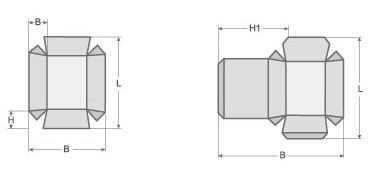 8kw Oluklu Kağıt Kutu Yapma Makinesi 100mm Boş ile 400PCS / Min