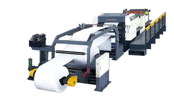 GM-1400 Yüksek hassasiyetli yüksek hızlı tek bıçaklı kağıt kesici kesme geri sarma makinesi