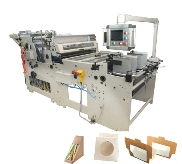 TC1000 Tek Şeritli Karton Pencere Yama Makinesi Kek Oyuncak Kutusu Yapıştırma